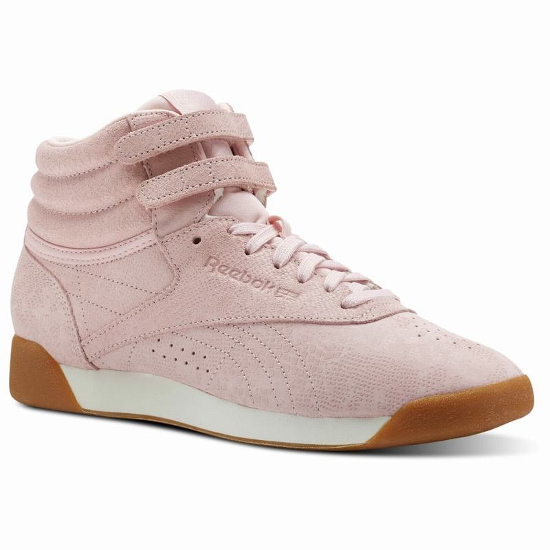Tenisi Reebok Freestyle Hi Dama Roz Romania BW9291PH